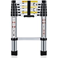 Nestling® 2M Escalera Telescópica Multiusos de Aluminio Portátil. Extensión Plegable y Extensible EN131- Carga Máxima…